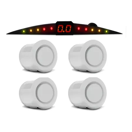 Sensor De Ré Estacionamento Slim Branco Tech One