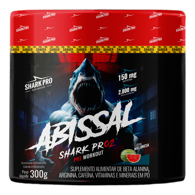 Abissal Pré Treino Melancia 300g - Shark Pró Abissal Pré Treino Melancia 300g - Shark Pró