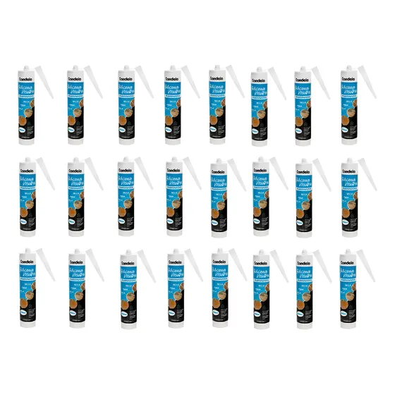 Pack X 24 Silicona Antihongo Blanca 280g Candela
