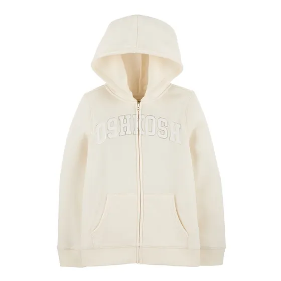 Campera De Algodon  Beige Con Logo  Niña Oshkosh 8t Flaber 
