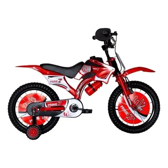 Bicicleta Bici Tipo Moto Infantil Wuilpy Prime 7 R16 Color R