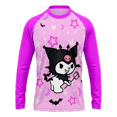 Franela Protectora De Kuromi ! Ideal Para La Playa !