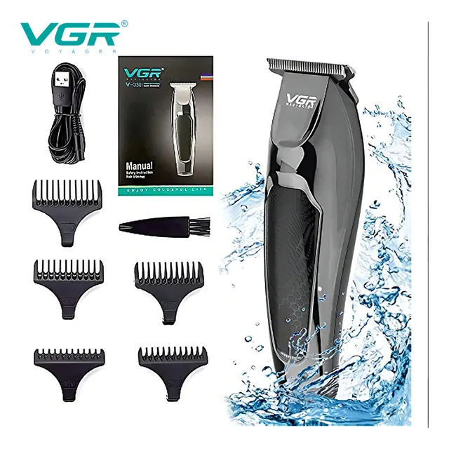 Vgr V030 Recortadora De Barba Black Trimmer Cortapelos Para Hombre Profesional