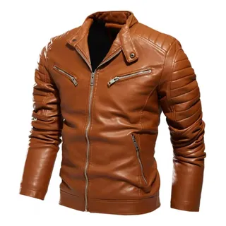 Jaqueta De Couro Masculino Slim Inverno Frio ImpermeĂĄvel Jaqueta De Couro Masculino Slim Inverno Frio ImpermeĂĄvel