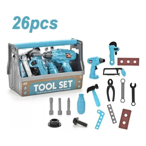 Caja De Herramientas Para Niños, 26pcs Set Herramientas Niños