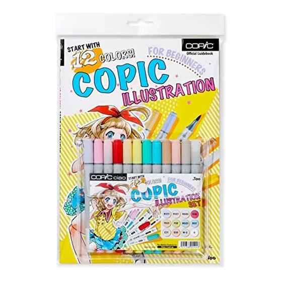 Copic Ciao Illustration Bundle Set Alcohol Marker, No
