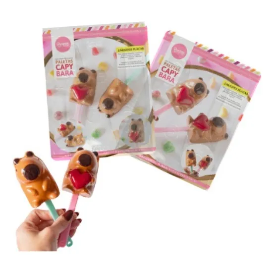 Set 2 Placas Molde Parpen  Chupetín  Capibara  Carpincho