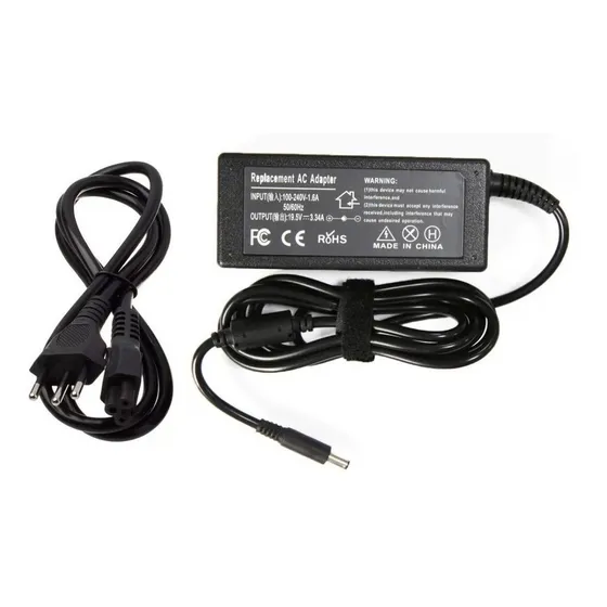 Carregador Para Dell Modelo: La65ns2-01 19,5v 3,34a Fino