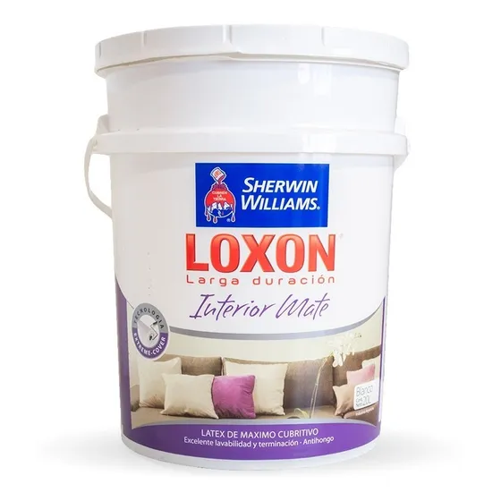 Pintura Loxon Latex Interior Ld Mate 20 Lt Sherwin Prestigio