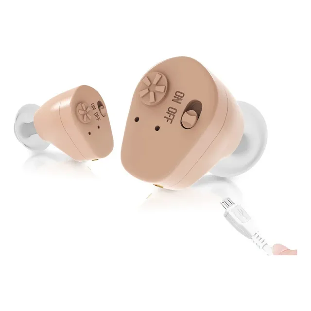Audífono Para Sordera - Recargable - Con Cargador 220v - Usb