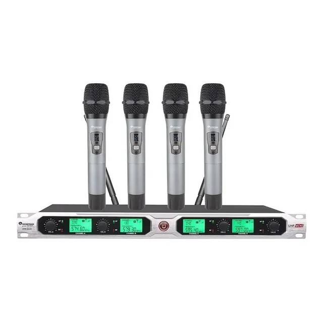 Microfonos Mano Inalambricos(4)/2 Canales Selec. Stw404hh