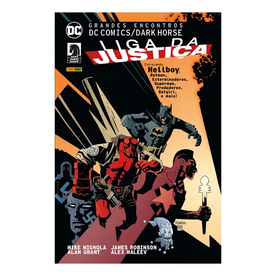 Grandes Encontros: Dc Comics / Dark Horse - Liga Da Justiça - Volume 1, de Robinson, James. Editorial Panini Brasil LTDA, capa dura em português, 2018