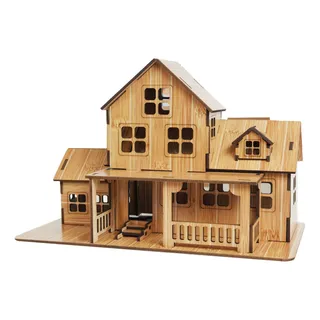 Puzzle De Juguete Diy House Villa Para Niños Y Niñas Puzzle De Juguete Diy House Villa Para Niños Y Niñas