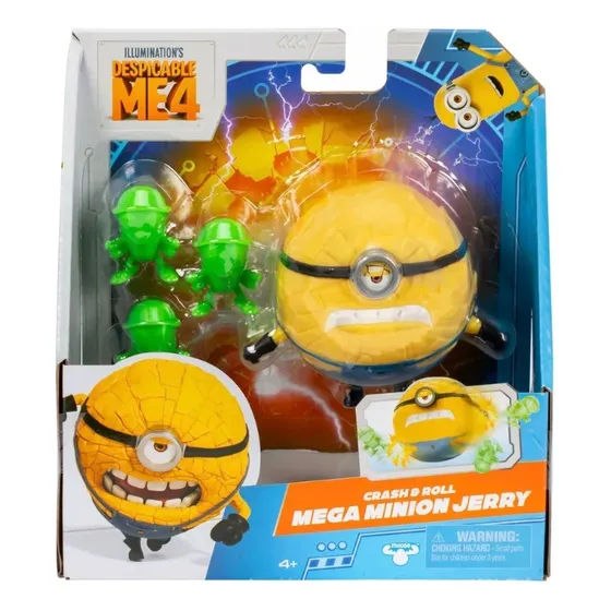 Mi Villano Favorito 4 Mega Minion Jerry Figura Choca Y Lanza