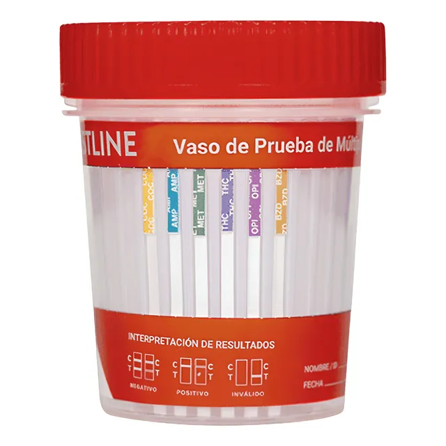 Prueba Vaso Antidoping 6 Parametros Coc Anf Met Thc Opi Bzo