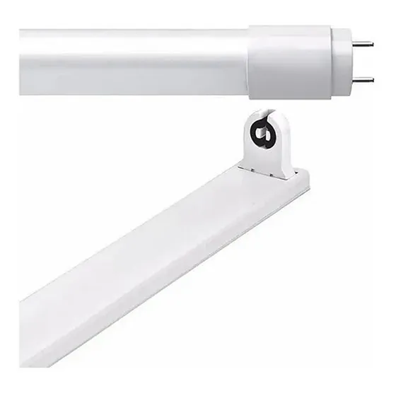 Tubo Led 9w Vidrio Con Listón Portatubo Incluido 60cm 220v