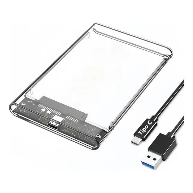 Cofre Case Para Disco Duro Extern Usb C 3.1 Hdd Sdd Sata 2.5