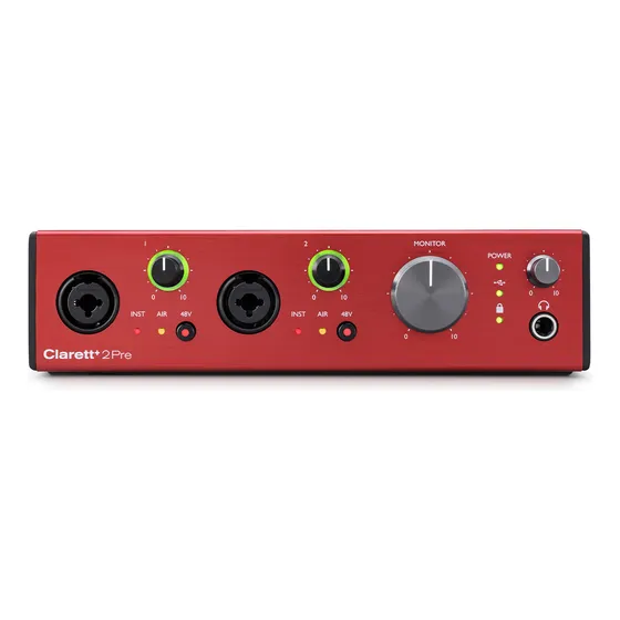 Interfaz De Audio Usb 2.0 10in/4out Clarettplus 2pre Focusri