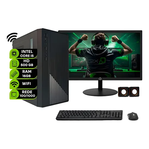 Computador Intel Core I5 4590 Ddr3 16gb Ssd 120gb Monitor 15