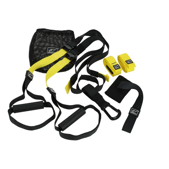 Set Bandas De Suspensión Bodytrainer Trx Pro Color Negro