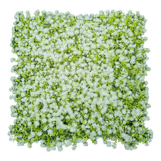 Placa Planta Artificial Flores Luxuosa Com Uv 50x50 Realista Placa Planta Artificial Flores Luxuosa Com Uv 50x50 Realista