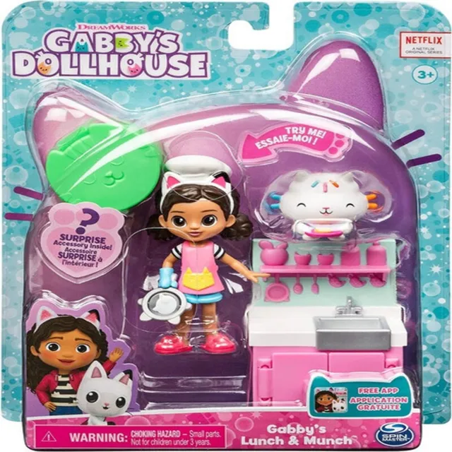 Gabby's Doll House Mini Set De Juegos Ambientes De La Casa 