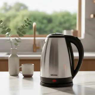 Chaleira Elétrica 2,0l Jarra Água Quente 1000w Bule Café Inox 110v