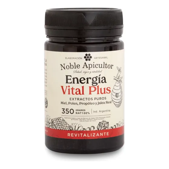 Energía Vital Plus Energizante Nat 350 Grs - Noble Apicultor Sabor Sin sabor