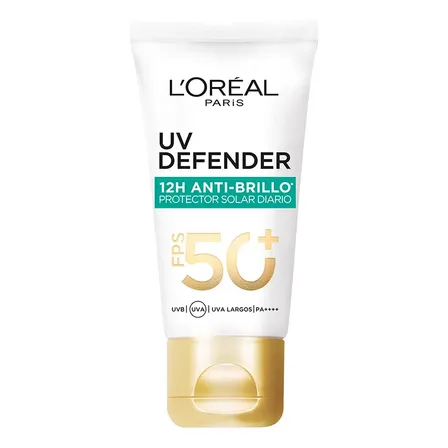 Bloqueador Uv Defender Antibrillo Sin Color Fps50 40ml