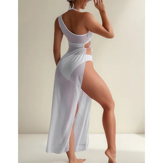 Conjunto Bikini 3 Pieza Malla Traje De Baño Vestido De Playa