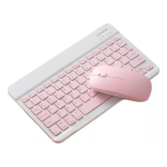 Kit De Teclado Bluetooth Con Mouse Soporte Teléfono O Tablet