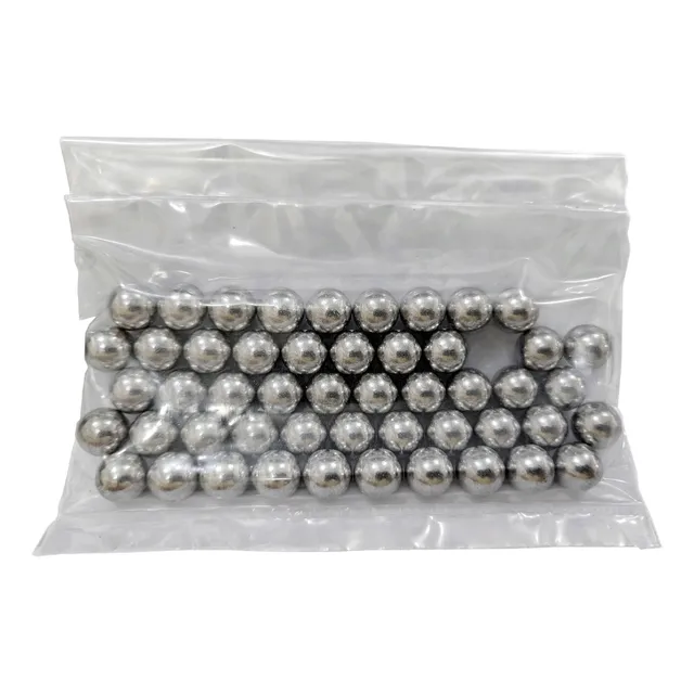 Esfera Munição De Aço Airsoft .50 12,5mm - 50 Unidades