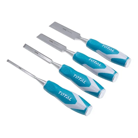 Set Juego De 4 Formones Total 6 12 19 25 Mm Cromo Vanadio
