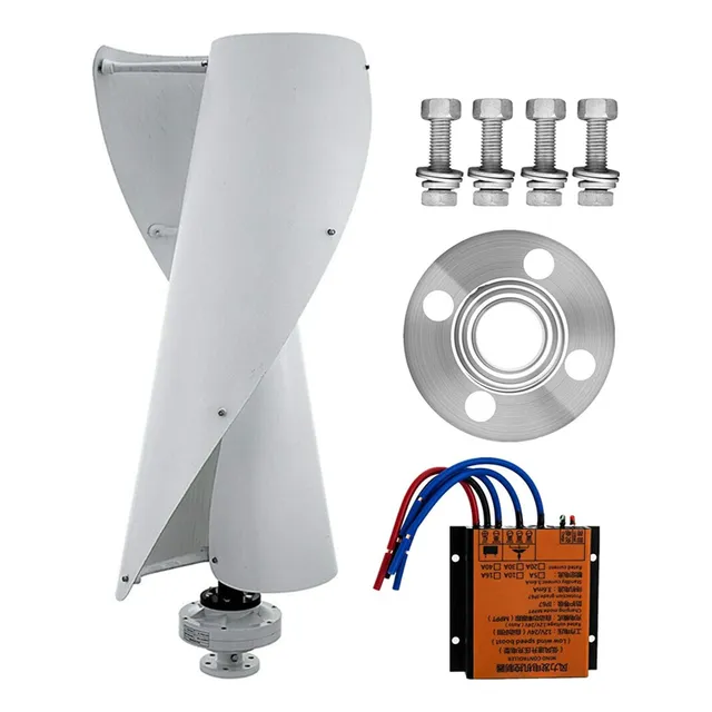 Kit Generador Eólico Vertical 450 W 12 V Con Controlador