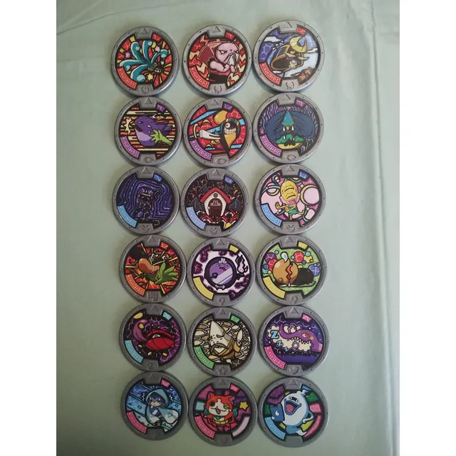 18 Medallas Yo-kai Series 1-4, Incluido Jibanyan Y Whisper