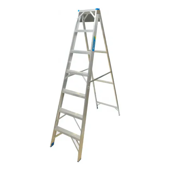 Escalera De Aluminio Tijera 10 Escalones Alpina - Sagitario Color Gris