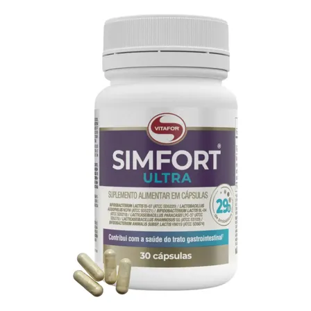 Probióticos Vitafor Simfort Ultra em Cápsula para Equilíbrio Intestinal