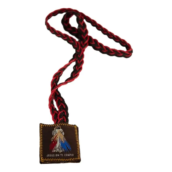 Escapulario Religioso Con Trenza Por Pieza 