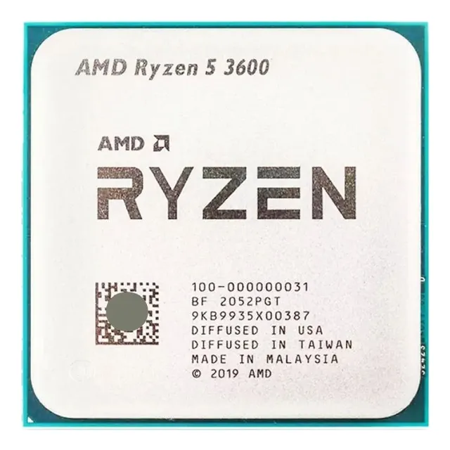 Original Procesador De Cpu Amd Ryzen 5 R5 3600 3.6 Ghz, 6