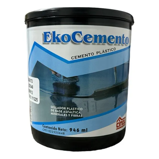 Cemento Plastico De 1/4 De Galon Cindu