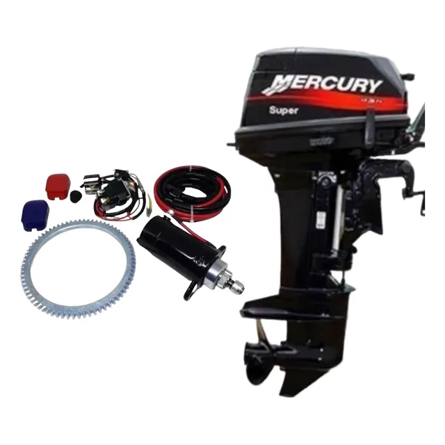 Kit De Partida Elétrica Motor De Popa Mercury 15 Hp