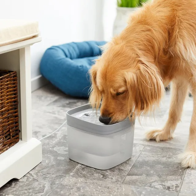 Frisco Fuente Cuadrada 2.8lt Bebedero Eléctrico Perros Gatos