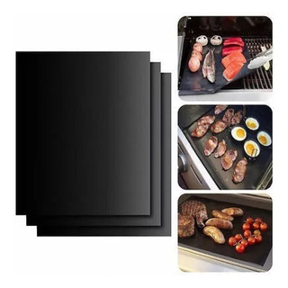 Tapete No Adherente Asador Freidora Air Fibra Teflón 40x33cm Negro Tapete No Adherente Asador Freidora Air Fibra Teflón 40x33cm Negro