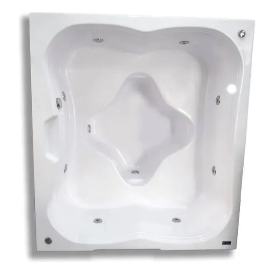 Spa Mirim 4 Lugares Hidromassagem E Aquecedor E Cromo 4 Leds