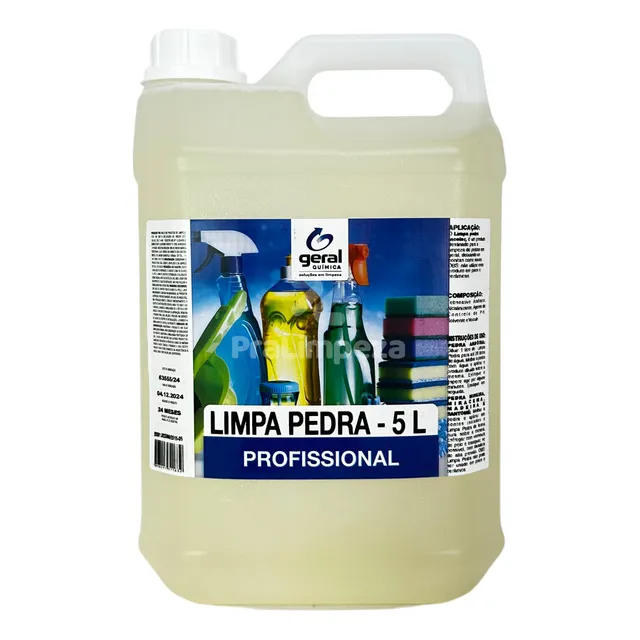 Limpa Pedra Calçada Piso Encardido Profissional - 5 Litros