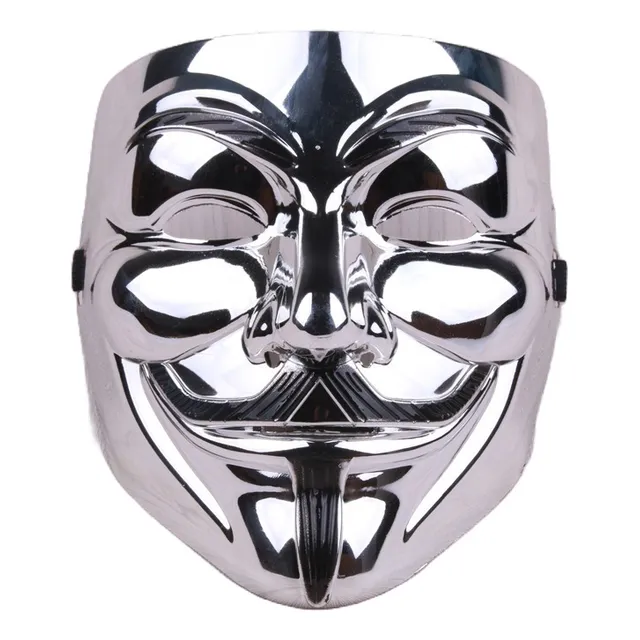 Mascara Plateada Cosplay Vendetta - Personaje Anonymous