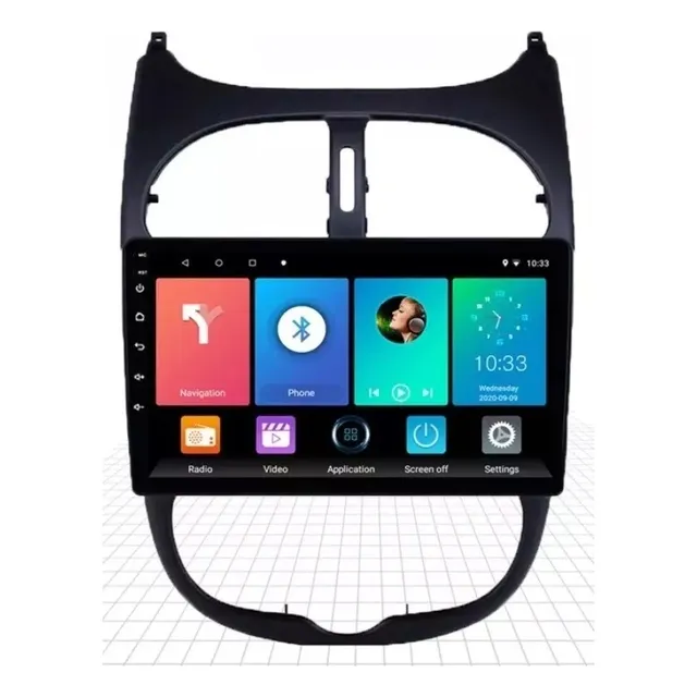 Radio Multimedia Android Peugeot 206 9 Pulgadas Gps +cámara 