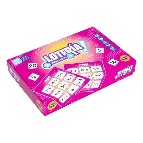 Juego De Mesa Loteria Sumas Y Restas