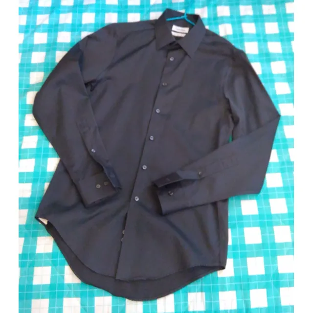 Camisa Gris Plomo Calvin Klein Original, Talla S, Slim Fit