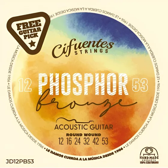Cuerdas Guitarra Acustica 12-53 Phosphor Bronze Cifuentes
